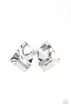 Load image into Gallery viewer, Modern Maverick Silver Post Earrings - Paparazzi
