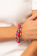 Load image into Gallery viewer, Confidently Crafty Pink Bracelets - Paparazzi
