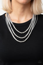 Load image into Gallery viewer, Mechanical Mania Silver Necklace - Paparazzi
