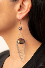 Load image into Gallery viewer, Ethereally Extravagant Purple Earrings - Paparazzi
