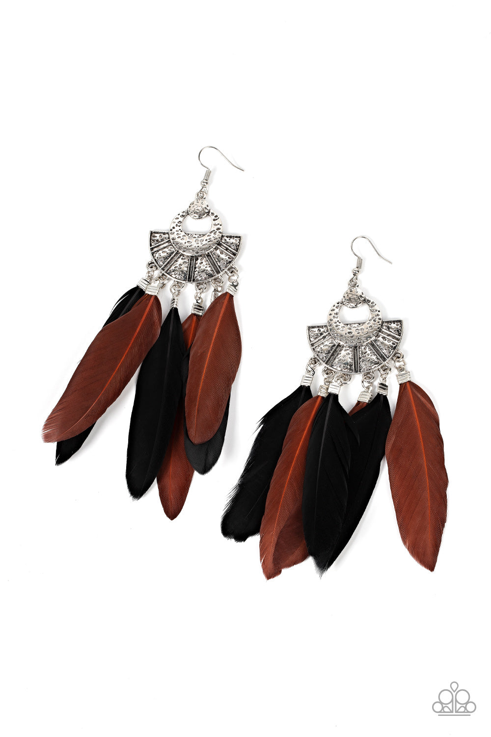 Plume Paradise Multi Earrings - Paparazzi