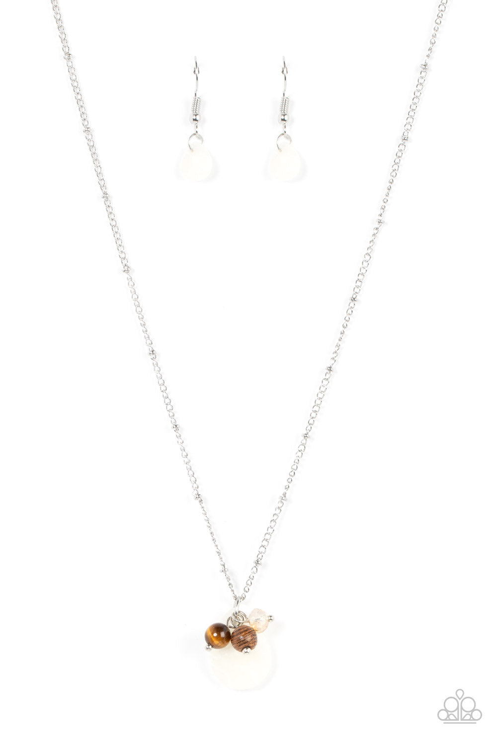 Cherokee Canyon White Necklace - Paparazzi