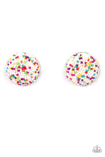 Load image into Gallery viewer, Kaleidoscope Sky White Post Earrings - Paparazzi
