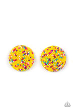 Load image into Gallery viewer, Kaleidoscope Sky Yellow Post Earrings - Paparazzi
