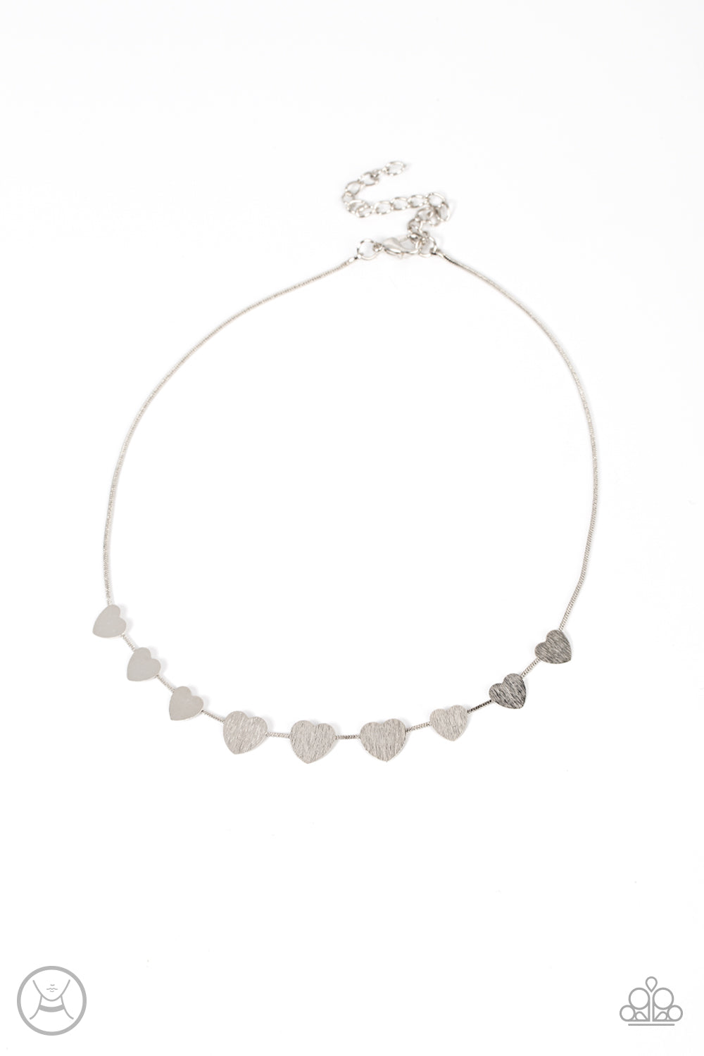 Dainty Desire Silver Choker - Paparazzi