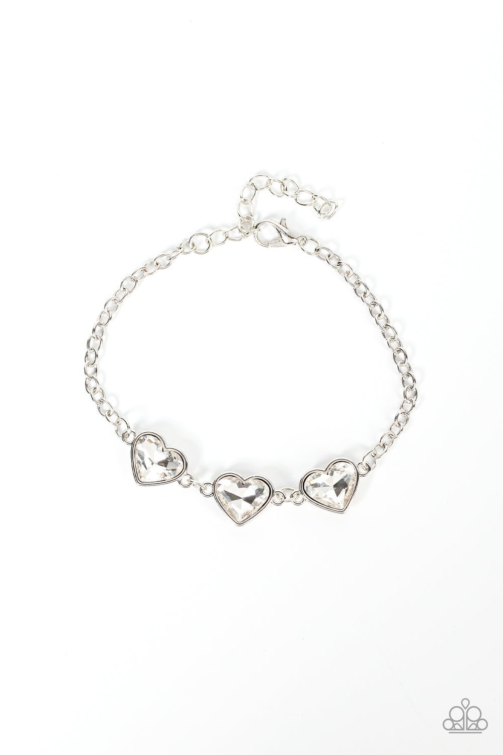 Little Heartbreaker White Bracelet - Paparazzi