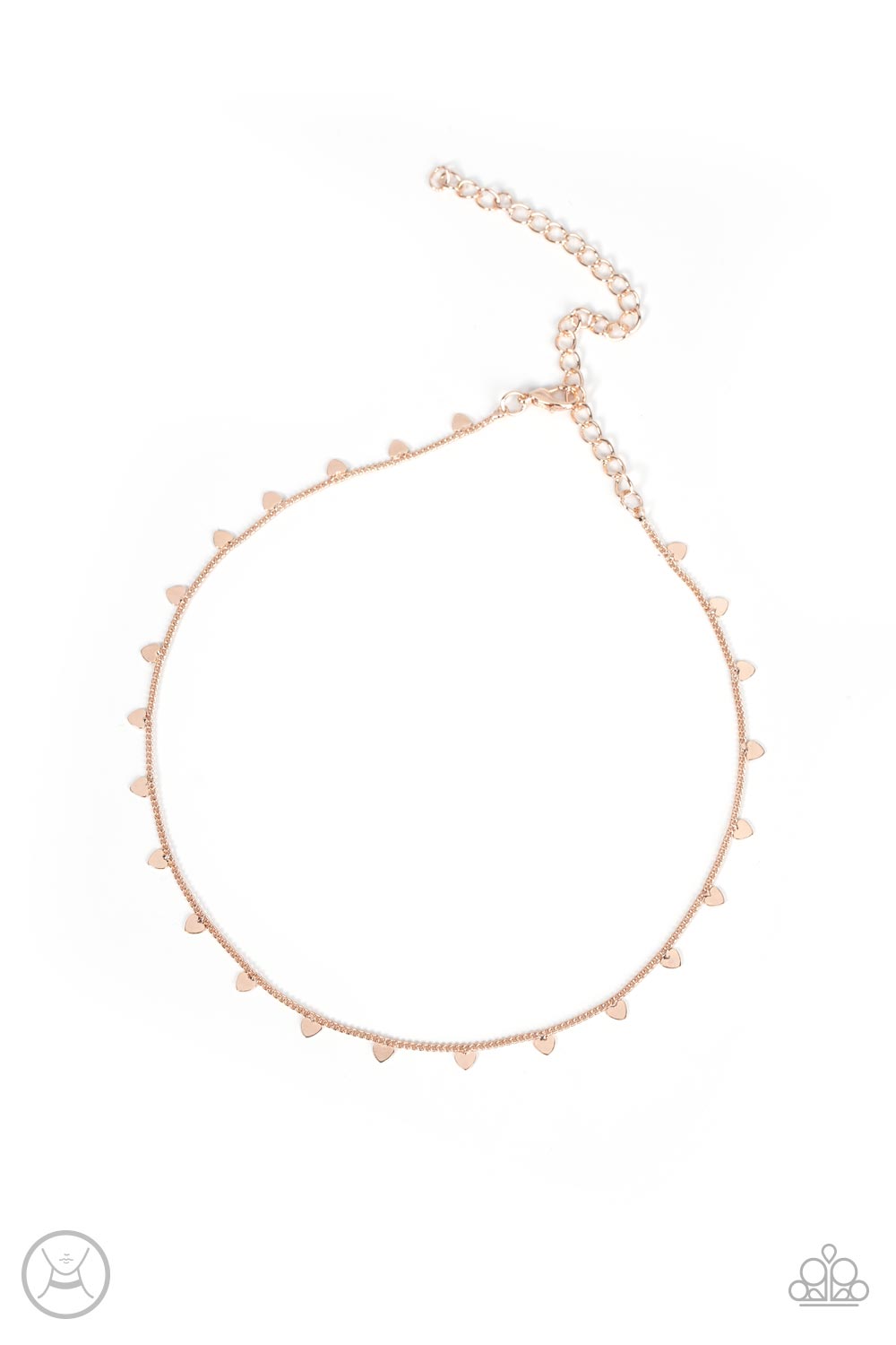 Cupids Cutest Valentine Rose Gold Choker - Paparazzi