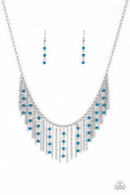 Load image into Gallery viewer, Harlem Hideaway Blue Necklace - Paparazzi
