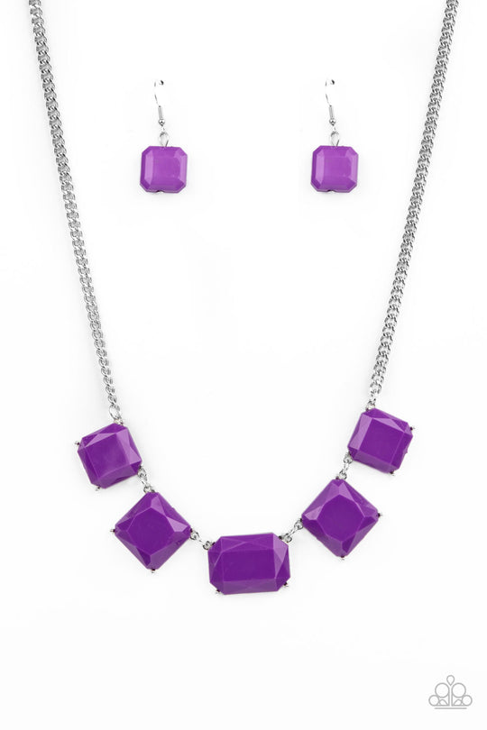 Instant Mood Booster Purple Necklace - Paparazzi